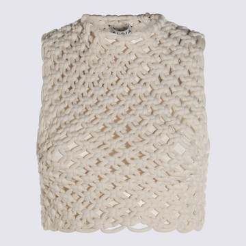 Alaia White Cotton Top