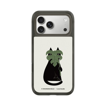 iPhone 17 Pro Max AirX 本質黑 - ilovedoodle (Lim Heng Swee) - Cat and Plant - 龜背芋