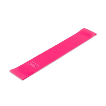 瑜珈用品 健身訓練彈力帶 阻力帶 翹臀圈 環狀 拉力帶 彈力繩 阻力圈 健身圈 瑜珈 運動 15-20LB (桃紅)