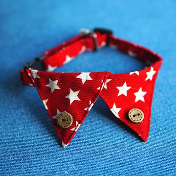 W型釘扣寵物三角巾泰迪狗圍巾貓領結比熊口水巾圍嘴項圈小型犬