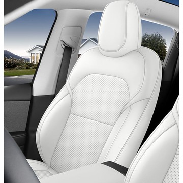 【台灣公司 可打統編】25款特斯拉煥新版ModelY全包座套通風坐墊四季白色座椅汽車座套 h8151