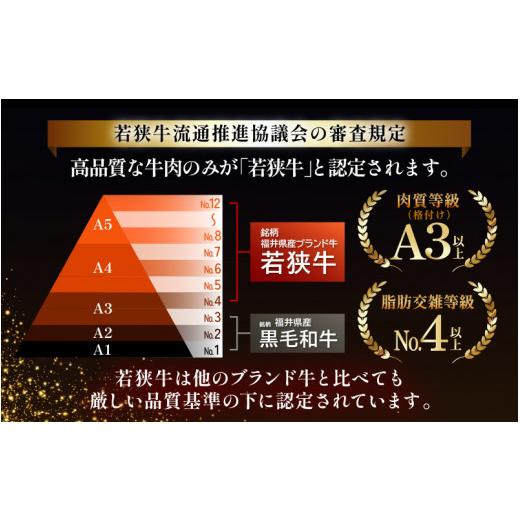 ふるさと納税 福井県 坂井市 若狭牛焼肉 赤身三種 食べ比べセット 〜地元青年農家の野菜・果物付き〜 [D-1803]