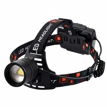 TX Tanox 特林 XHP50伸縮變焦強亮頭燈 USB充電 ABS零壓感 防水按鍵 可調透氣燈帶  黑色  1個