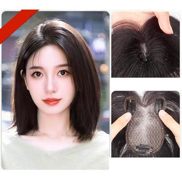 【米蘭精品】現貨+預購 全真髮髮片透氣假髮片輕量免打理隱形增髮量假髮-蓬鬆高顱頂無痕女假髮4款74lf8