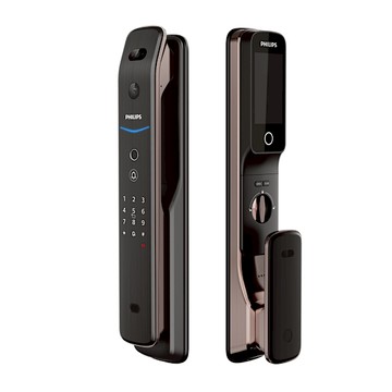 【帝網KingNet】飛利浦 EasyKey 709-FVP 人臉推拉式智能門鎖 智能鎖 指紋｜密碼 | 視訊 含基本安裝