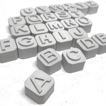 水泥英文字母方塊(26字母一組)/擴香石/擺飾
