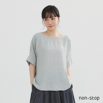non-stop 野花細語小碎花寬版上衣-2色
