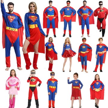 平安夜cosDC漫畫英雄超人服裝成人男正義聯盟Superman錶演衣服