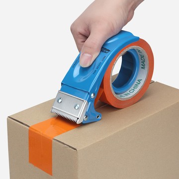 膠帶切割器ps8060金屬橙  2吋封箱膠台 打包膠帶切台 膠帶台 封箱神器 膠帶蝸牛