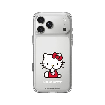 iPhone 17 Pro Max Clear Case（相機按鈕） 透明 - 三麗鷗-Hello Kitty - Shh...