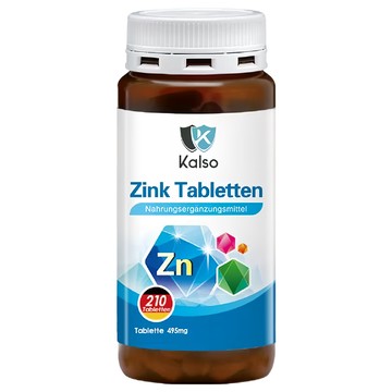 Kalso 科德司 鋅錠 495mg  210顆  1瓶