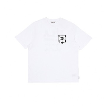 FILA 中性短袖圓領T恤-白色 1TEA-1454-WT