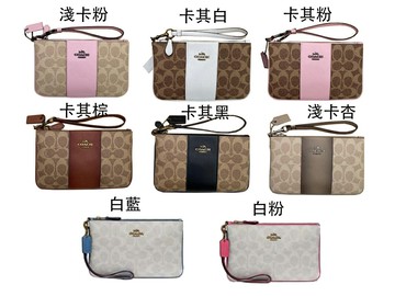 ~雪黛屋~COACH 手拿包國際正版保證進口防水防刮皮革品卡購證提袋等候10-15日C324451