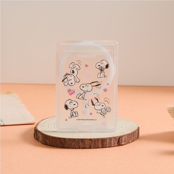 SNOOPY史努比害羞碎花MagSafe磁吸卡片夾