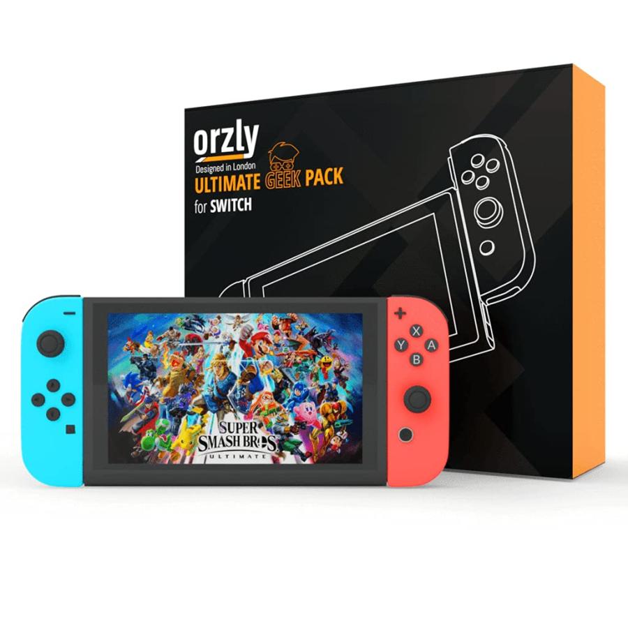 Orzly Accessories Bundle Compatible with Nintendo Switch (NOT OLED