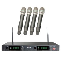 MIPRO ACT-2414A / ACT2414A 分離式天線1U四頻道接收機 配4支充電式手握無線麥克風ACT-24HC