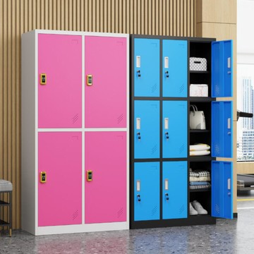 48h出貨丶彩色遊泳館存包櫃浴室健身房換衣櫃員工更衣櫃帶感應密碼鎖儲物櫃