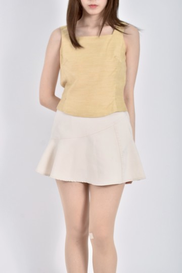 (S) zelda無袖杏色上衣