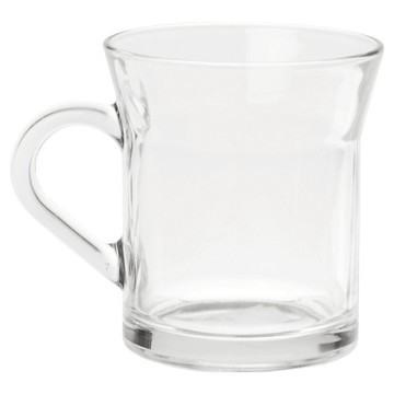 EXCELSA 晶透玻璃馬克杯 335ml  透明色  1個