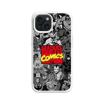 iPhone 15 SolidX 白 - 迪士尼-漫威 Marvel - 漫威英雄-漫畫標誌