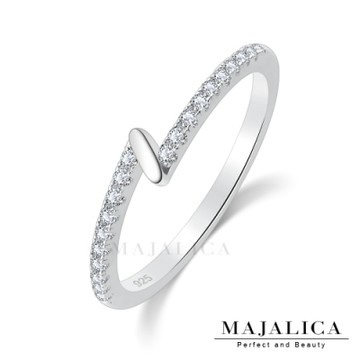 Majalica-防小人尾戒-925純銀-閃電