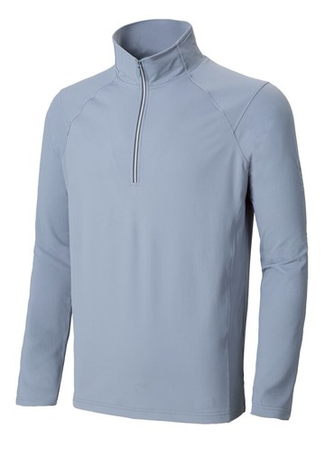 ├登山樂┤ 台灣EasyMain衣力美 男輕暖透氣快乾休閒衫-灰 # SE19063-7000