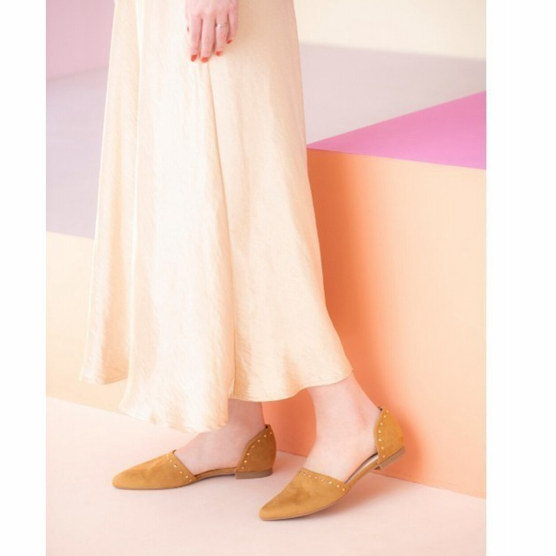 R E ss新作 Rezoy スタッズセパレートフラットパンプス Women シューズ パンプス 通販 Lineポイント最大get Lineショッピング