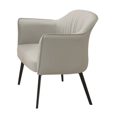 【Hampton 漢汀堡】立傑休閒椅-淺灰(休閒椅/單人椅/沙發椅/單人沙發椅)