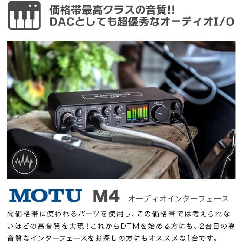 MOTU M4 4in 4out オーディオインターフェイス