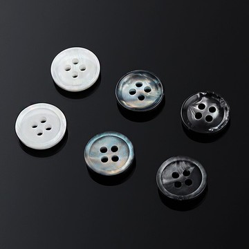 襯衫扣子男士高檔黑色白色商務休閑圓形小紐扣短袖t恤襯衣紐扣女