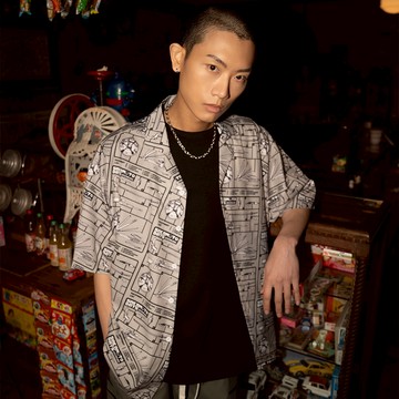 CACO-武器圖鑑古巴領襯衫-男女共穿【J1SK011】