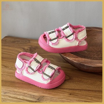 🧸百搭童鞋🧸小香風寶寶鞋一週嵗女小童鞋子嬰幼兒學步鞋兒童軟底鞋女童醜萌鞋 WAZZ