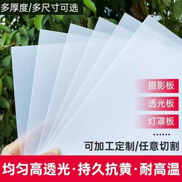 【臺灣熱銷】 亞克力方形雙面磨砂板 吸頂燈箱板防眩光led燈光片 透光板定製 優質