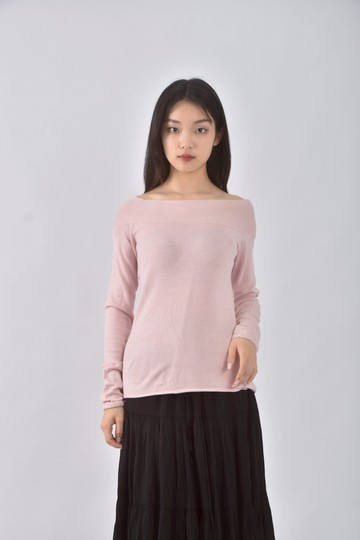 (S) kookai質感粉色長袖上衣