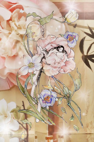 洛神賦 古風東方美人 PET 和紙膠帶 貝殼光 3D珠光 10米卷 台灣製