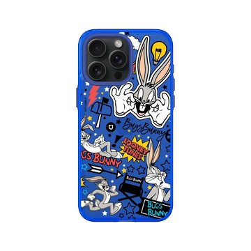 iPhone 15 Pro Max Clear 激光藍 - 樂一通 Looney Tunes - 搗蛋系列-兔巴哥
