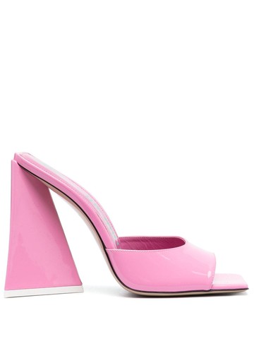 The Attico - Devon 115mm leather mules - women - Calf Leather/Patent Calf Leather/Calf Leather - 36 - Pink