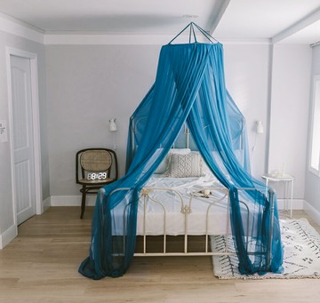 免安裝吊掛圓頂式吊頂蚊帳家用臥室公主風床幔落地加密夏天白色