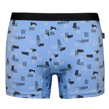 【Swear 思薇爾】SOLIS 酷世代系列M-XXL涼感透氣貼身印花四角男內褲(雲彩藍)