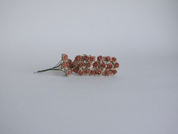 紙花，100朵桑葚玫瑰，尺寸 0.8 公分，雙色棕色。