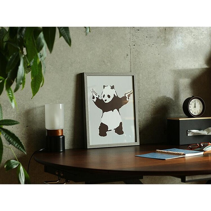 アートポスター Banksy (バンクシー) Panda with Guns インテリア 絵 絵画 アート アートポスター アートパネル アートフレーム  玄関 額入り | LINEショッピング