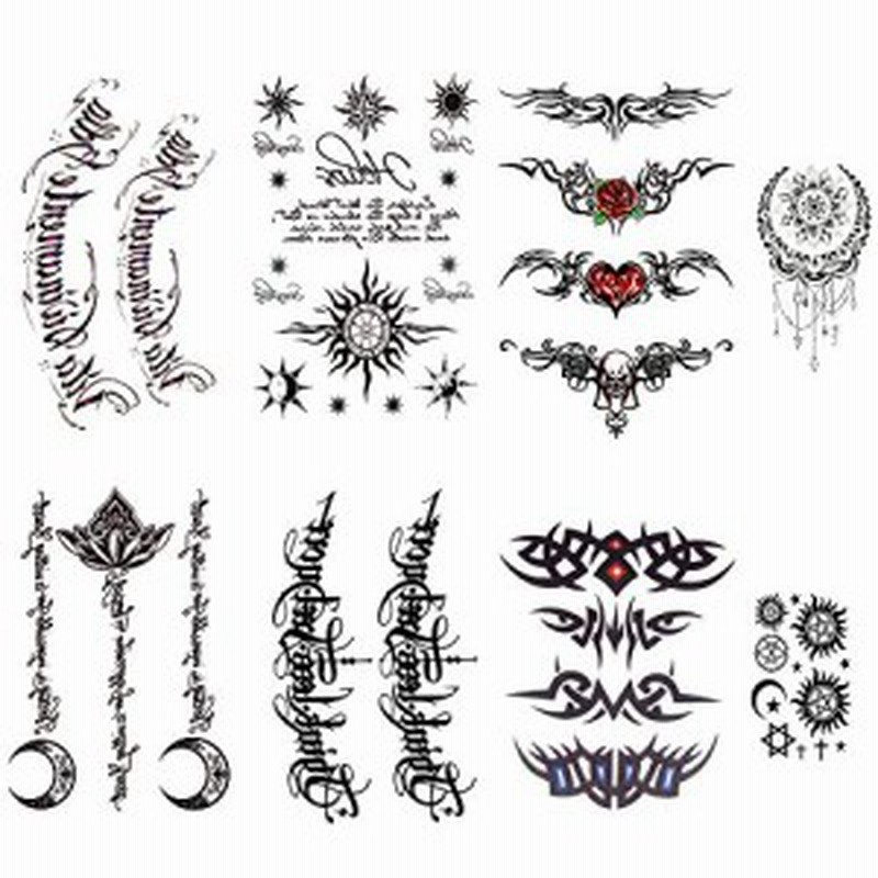 Yesallwas タトゥーシール 文字 英語 タトゥーステッカー ボディーシール メンズ 刺青シール 防水 腕 足 体 胸 肩 背中に簡単貼る T 通販 Lineポイント最大4 0 Get Lineショッピング