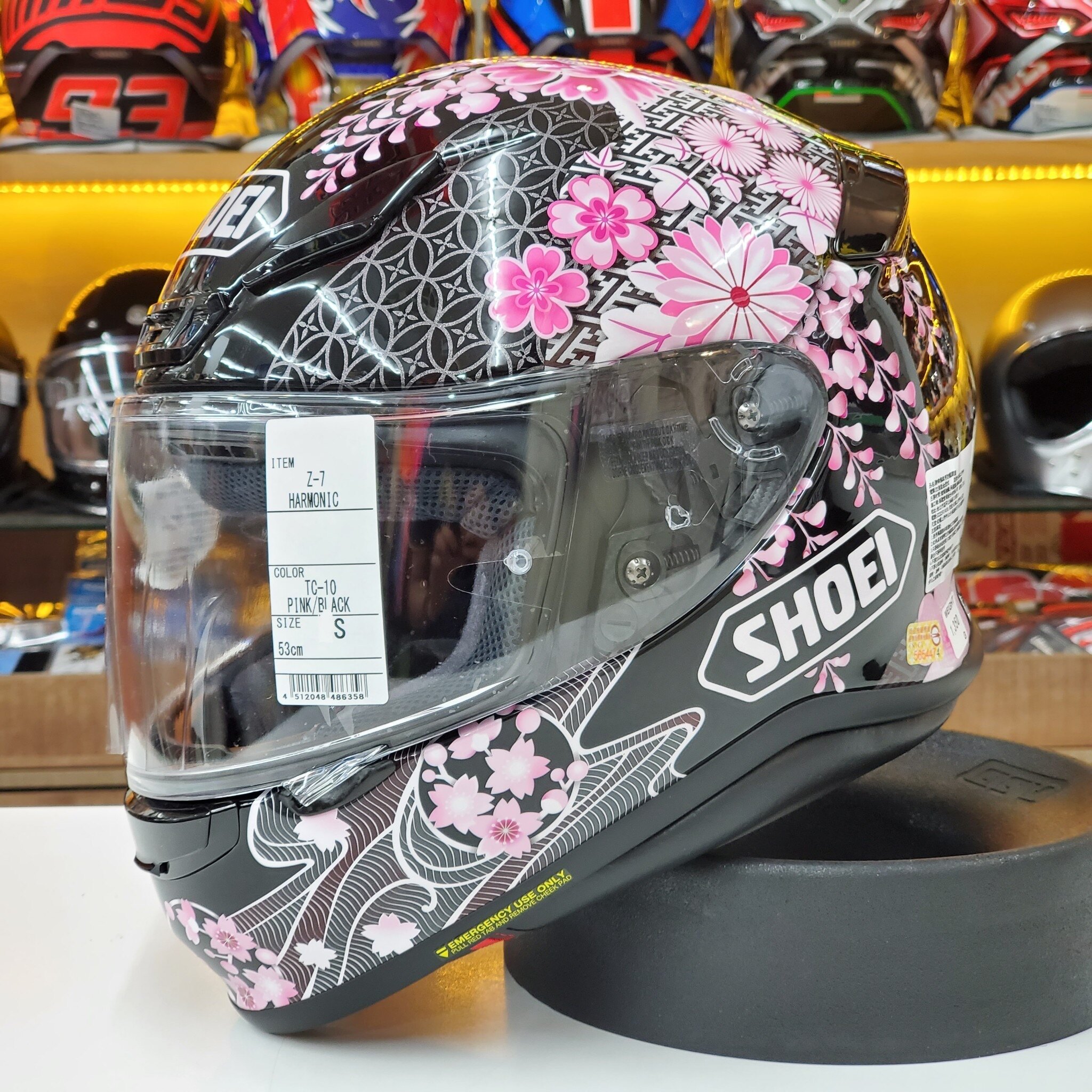 預購商品任我行騎士部品SHOEI Z-7 Z7 彩繪HARMONIC TC-10 粉黑