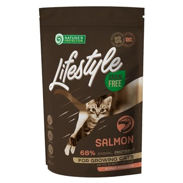 NATURE'S PROTECTION 自然本色 LifeStyle 老貓 無穀乾飼料  鮭魚  400g  1包