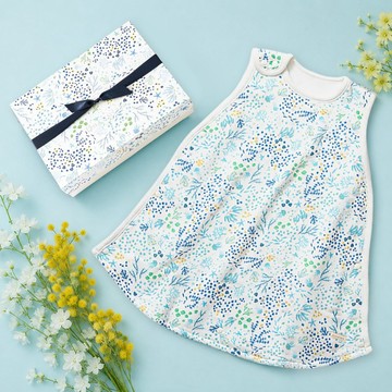 日本彌月禮【Baby防踢被禮盒】有機棉 英文繡字 新生兒禮盒 滿月