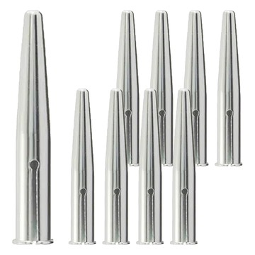 KUTSUWA 鋁製鉛筆蓋 RB028 銀色 保護筆尖 延長鉛筆壽命  9個