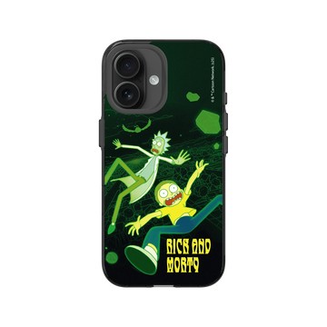 iPhone 16 Clear (相機按鈕) 酷墨灰 - 瑞克和莫蒂 Rick and Morty - 瑞克和莫蒂-多元宇宙