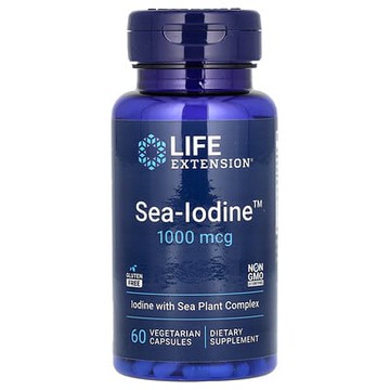 Life Extension, Sea-Iodine，1000 微克，60 粒素食膠囊