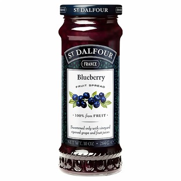 ST.DALFOUR 聖桃園 藍莓果醬 法國進口 100%來自水果 無添加糖  284g  1罐
