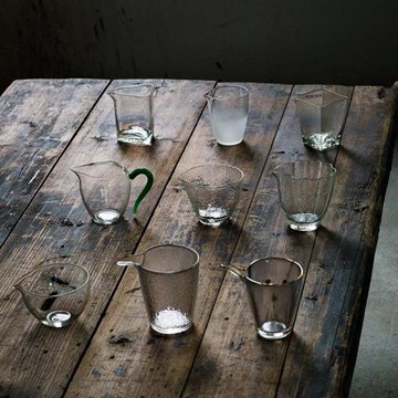 玻璃公道杯日式錘紋帶把玻璃公杯茶海大小號勻杯分茶器功夫茶具